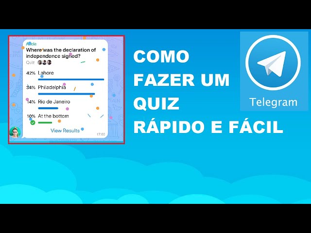 Passo-a-passo para criar quizzes no Telegram – Telegraph