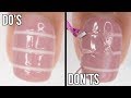 DOs & DON'TS: Striping tape nail art with gel | how to use striping tape with gel polish