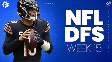 LIVE NFL DFS Picks & Strategy for DraftKings & FanDuel! (Week 15)