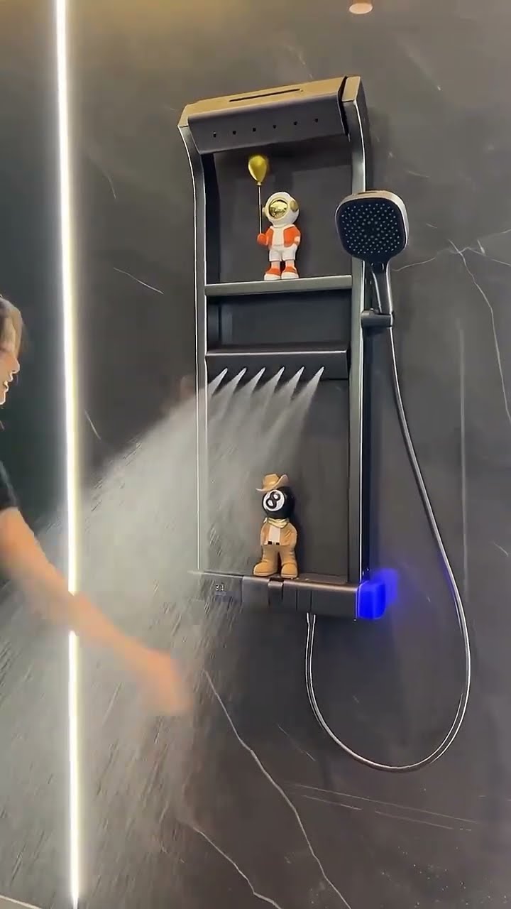 Modern LED Digital Display Thermostatic Piano Keys Shower Set ✅ Product Link in Bio (# 2028 )