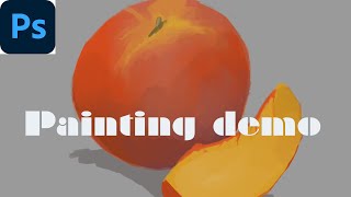 How to paint a peach photoshop demo