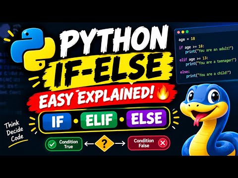 Python If Else & Elif Explained 🐍 | Conditional Statements for Beginners