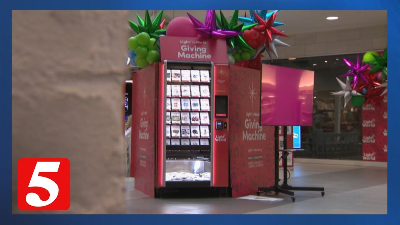 'Giving Machines' now ready to accept donations in Franklin to help local charities YouTube