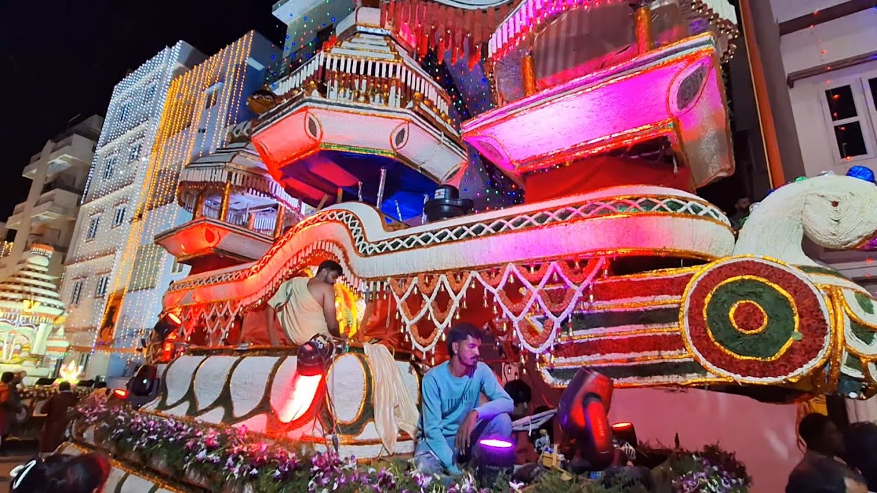 Dodda Banaswadi Pallaki Utsava 2025 | Banaswadi Car Festival | Crowd | Tamate Sound | TempleCrew