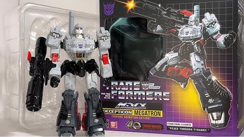 Transformers generation one vintage animation Megatron figure review. G1 Threezero MDLX 