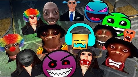 Biden, Geometry Dasah, Clown Aughhhh and Rosalia ¡¡¡ #garrys_mod Nextbot ¡¡¡