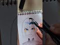 anime girl face drawing #anime #art #painting #drawing #shorts @PartOfArt-2026