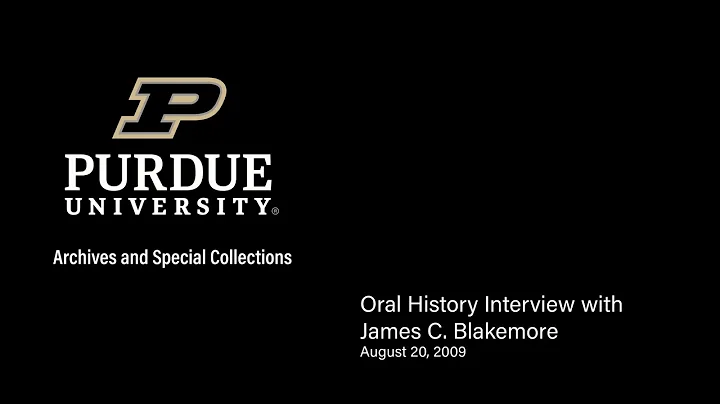 James C. Blakemore Interview