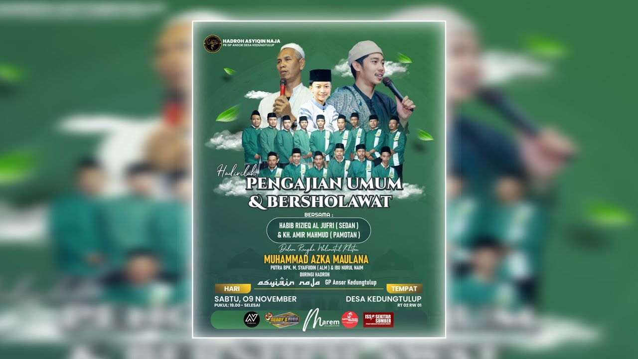 🔴 LIVE STREAMING GEMA SHOLAWAT  &  PENGAJIAN UMUM  BERSAMA HABIB RIZIEQ AL JUFRI   &  KH.AMIR MAHMUD