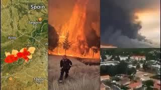 ‘Apocalyptic’ Wildfires: INSANE Wall of Fire in Spain, France Orders Largest Evacuation Since WWII