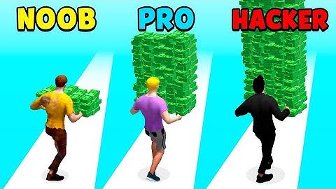 NOOB vs PRO vs HACKER in Money Run 3D