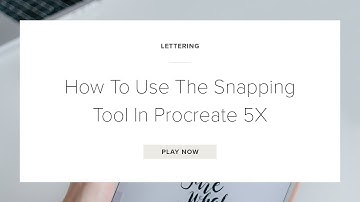 How To Use The Snapping Tool In Procreate