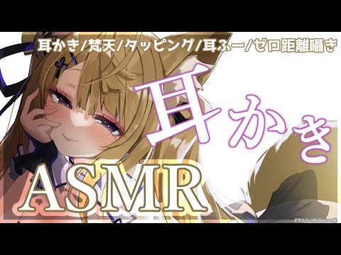 【ASMR】こしょこしょごりごり綿棒耳かき&梵天ASMR♡/ear blowing/ear cleaning【来音こくり/Vtuber】