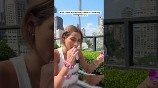 Sam Frank was in shock after accidentally eating this 😭#samfrank #samxfrank