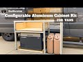 New OurKaravan 80/20 Aluminum Cabinet Kit for Vans - It&#39;s Configurable!