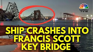 Baltimore Bridge Collapses | Collision With A Singapore-Flagged Cargo Ship | IN18V | CNBC TV18