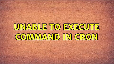 Ubuntu: Unable to execute command in cron (2 Solutions!!)