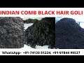 BEST QUALITY INDIAN GOLI HAIRS - 100% NATURAL BLACK COMB HAIR BALLS (NATURAL BLACK DIAMOND)