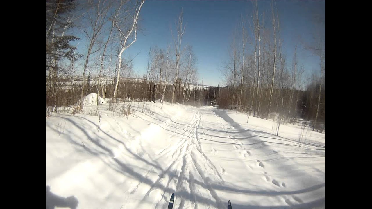 Taking a spill on the Gunflint Trail crosscountry skiing YouTube