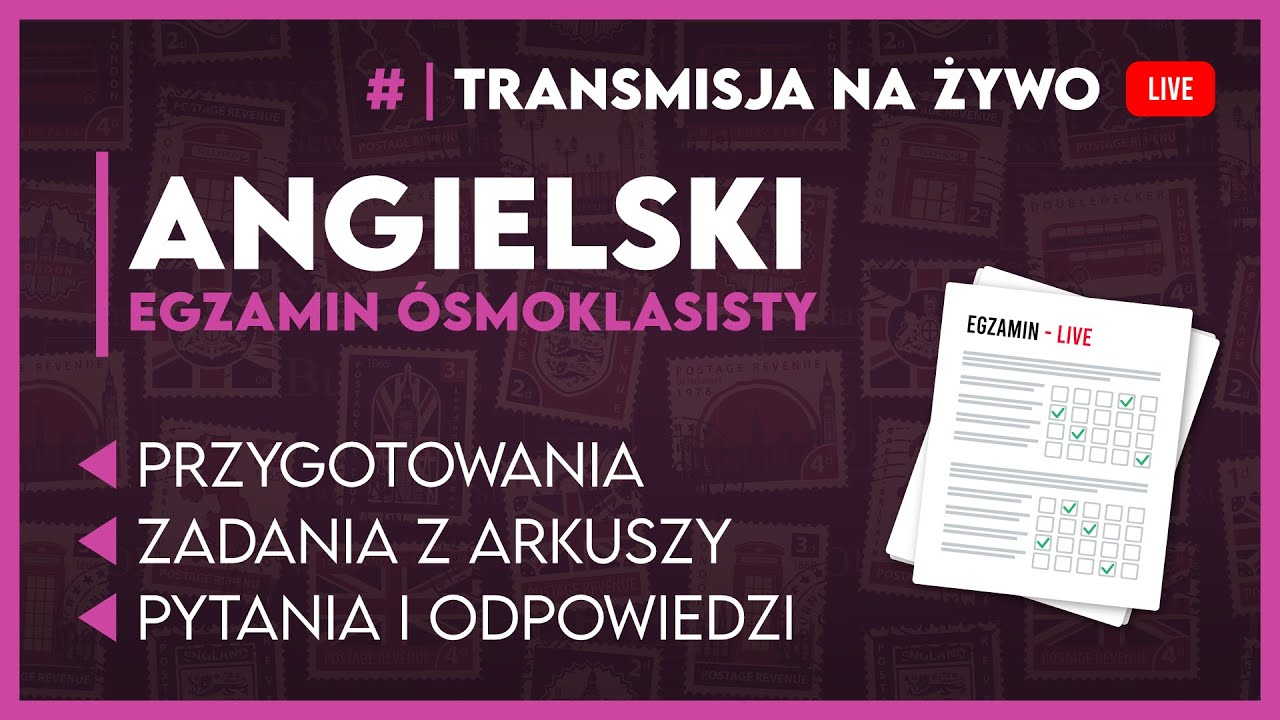 Test Probny Jezyk Angielski 2018 🔴[LIVE] PRÓBNY EGZAMIN ÓSMOKLASISTY NOWA ERA 2024! - ROZWIĄZUJEMY