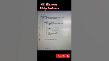917. Reverse Only Letters | Leetcode problem solving #leetcode #java