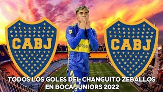 todos los goles del changuito zeballos en boca juniors 2022/2023