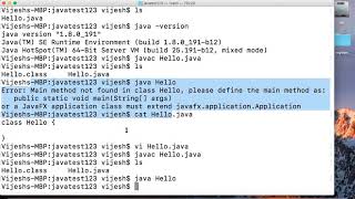 How to Create and Execute Simple Java Program using command line in Mac/Linux