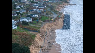 Hembsy - Warnings issued as coastal erosion causes road collapse.