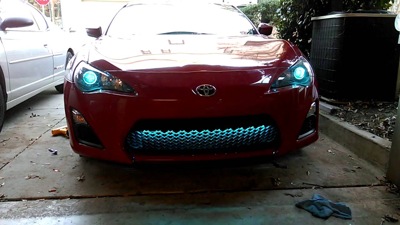 RGB grill lights and angel eyes in FRS - YouTube