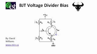 BJT - Voltage Divider Bias Circuit