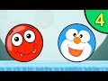 Несносный КРАСНЫЙ ШАР против монстров #4. Спасение Луны. Мультик ИГРА Red Ball на Игрули TV