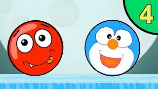 Несносный КРАСНЫЙ ШАР против монстров #4. Спасение Луны. Мультик ИГРА Red Ball на Игрули TV