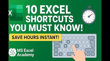 🚀 Top 10 Excel Keyboard Shortcuts You MUST Know in 2025! 💻 | Boost Your Speed Like a Pro!