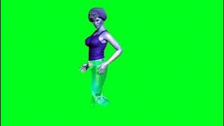 jin in green screen