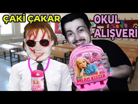 OKULA DÖNÜŞ ! CHUCKY ÇAKAR  (Okul Alışverişi BARBİELİ KIŞKIRTMA !!!)