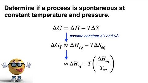 Gibbs Energy Equation - how it is used to determine if a process is Spontaneous  🤔