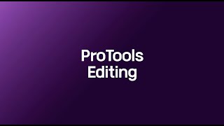 ProTools 프로툴즈 기초 7 - 에디팅