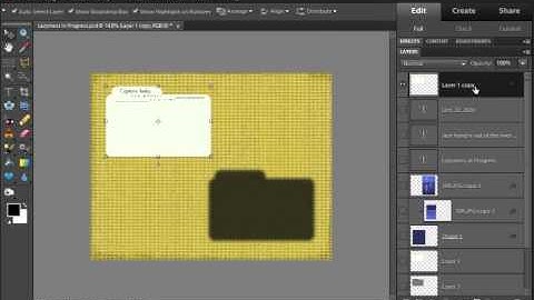 Putting a Drop Shadow on Separate Layer in Photoshop Elements