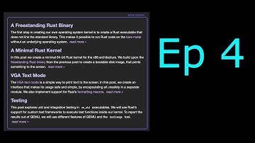 Writing an OS in Rust - Part 4 - Testing