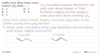 The number of alkene isomers with the molecular formula C4H8 is . . . .