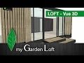 Studio de jardin modle loft  vue 3d  my garden loft