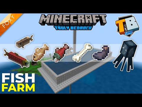 Thumbnail For FISH FARM +Bone +Ink Sac | MCPE | Truly Bedrock Season 2 [8] | Minecraft Bedrock Edition 1.14 SMP