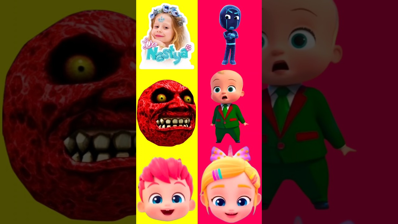 Wrong Eyes 👀 Cocomelon Exe vs Bebefinn vs Lunar Moon vs Baby Boos vs Like Nastya vs Pj Masks Catboy