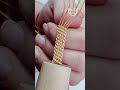 Como hacer pulsera de alambre con técnica de nudo textil