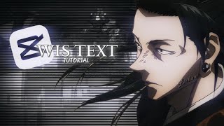 CapCut WIS text tutorial I Request by @SpeedEdits3