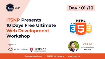 Html CSS & JavaScript Course in Nepali , Day 1 || Frontend Development || ITSNP  Workshop