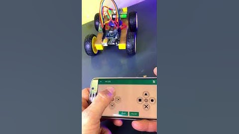 Diy Arduino Bluetooth controlled car |  Smartphone Controlled Arduino Car #shorts