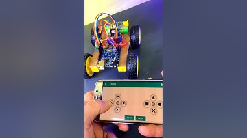 Diy Arduino Bluetooth controlled car |  Smartphone Controlled Arduino Car #shorts