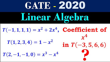 GATE MATHEMATICS 2020 | Linear Algebra | Linear Transformation