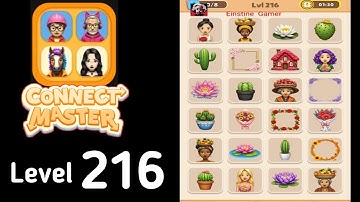 Connect Master Match Puzzle level 216 Guide Walkthrough Solution